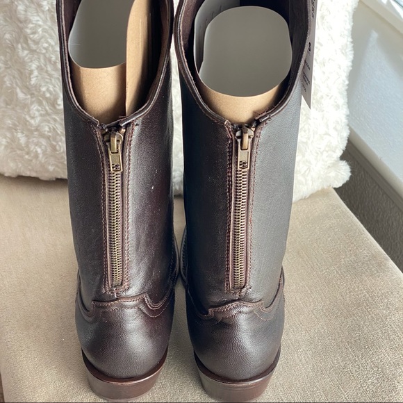 Woman’s Gorgeous Genuine Leather/Leather Soul Zip Back Cowboy/Western Boots NWT - Picture 6 of 16